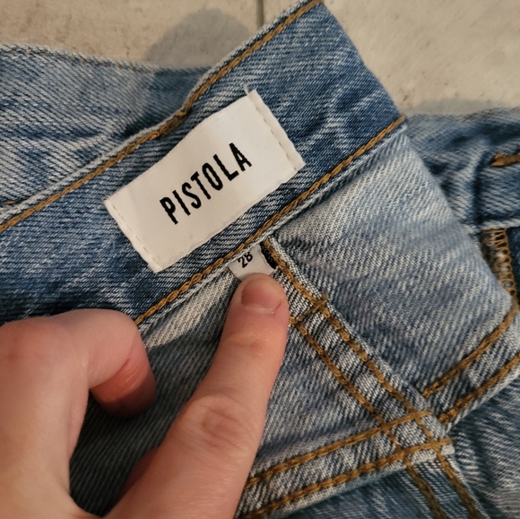 Pistola wide leg patched knee jeans - Picture 2 of 5